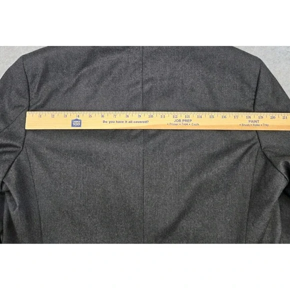 Hugo Boss Lanificio Tesse Bella Italy Dual Vent Gray‎ Blazer Super Jacket 44L